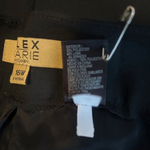 Alex Marie Woman Mariah Black fully lined Wool blend trousers, size 16W - Picture 6 of 6